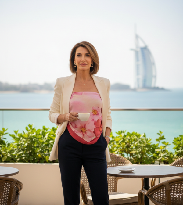 Red Blossom / Square Canvas